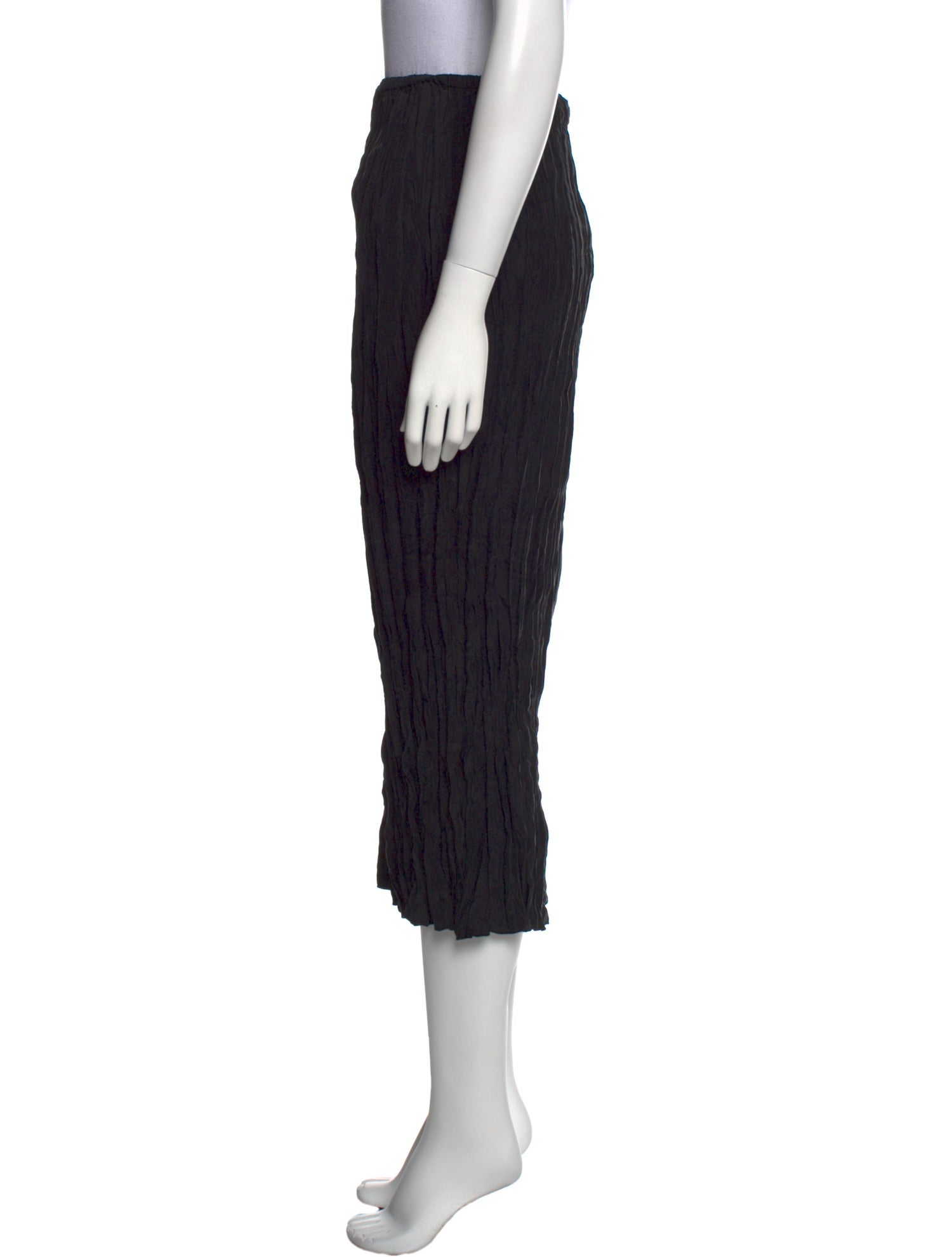 TOTEME Crinkled Silk Midi Skirt Midi Length Skirt