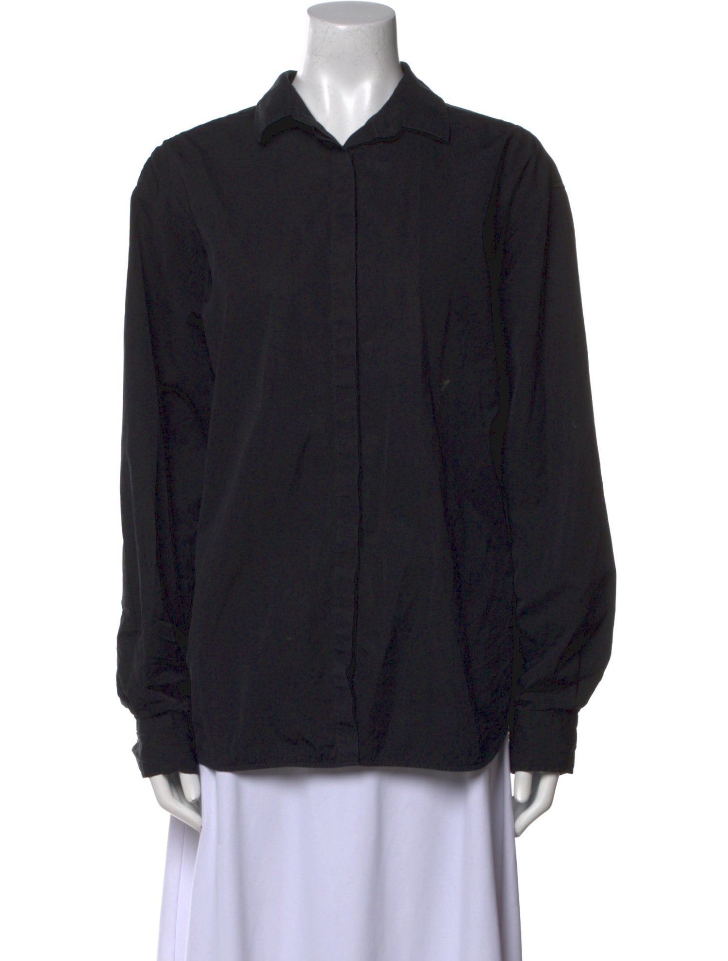 TOTEME Oversized Poplin Shirt Long Sleeve Button-Up Top