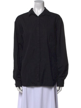 TOTEME Oversized Poplin Shirt Long Sleeve Button-Up Top