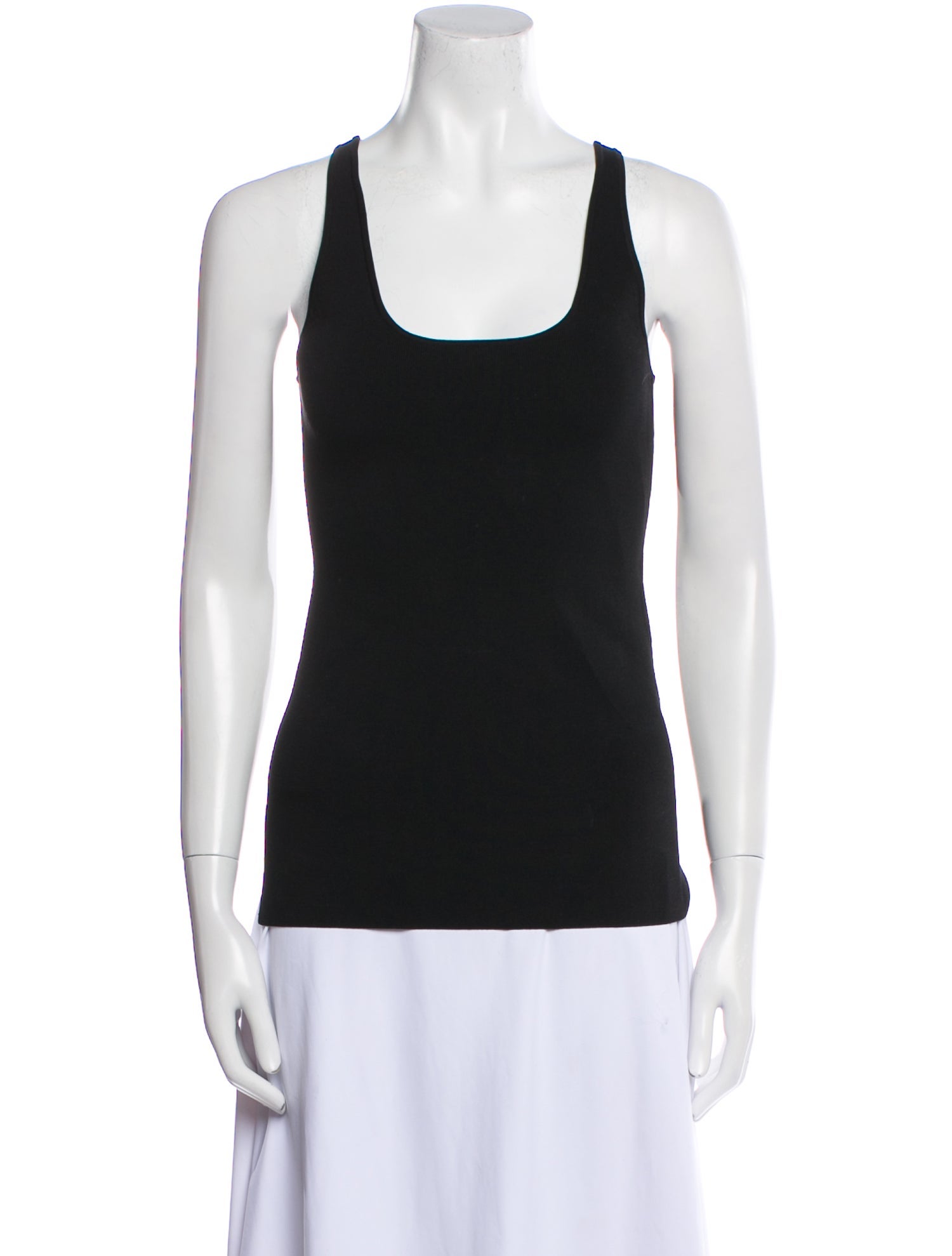 TOTEME Compact Knit Tank Scoop Neck Top