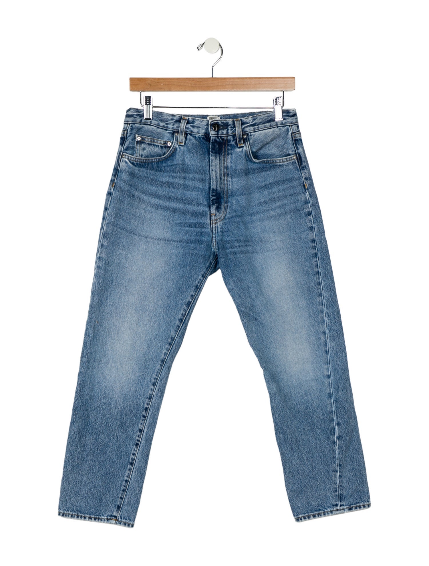 TOTEME Twisted Seam Denim Straight Leg Jeans