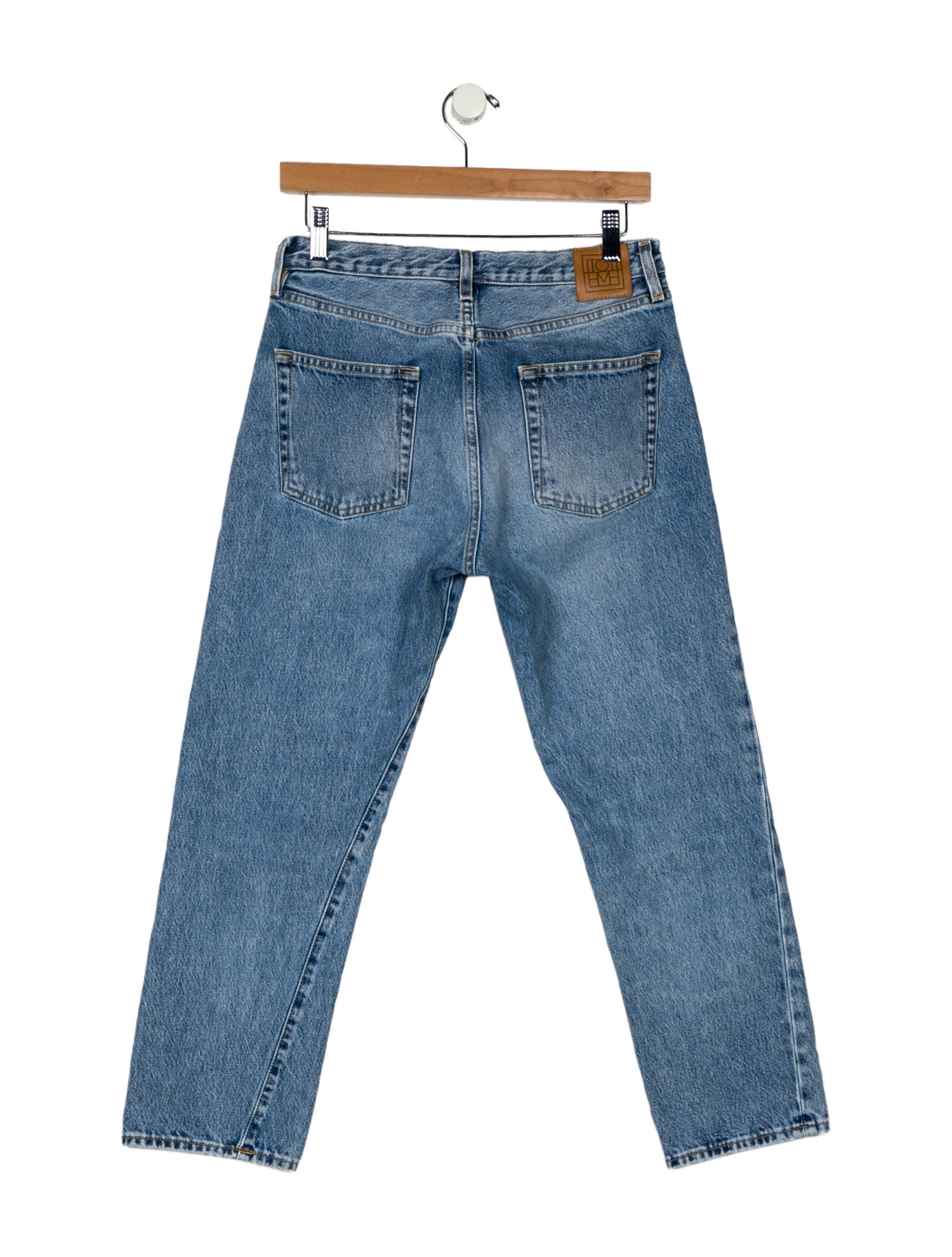TOTEME Twisted Seam Denim Straight Leg Jeans