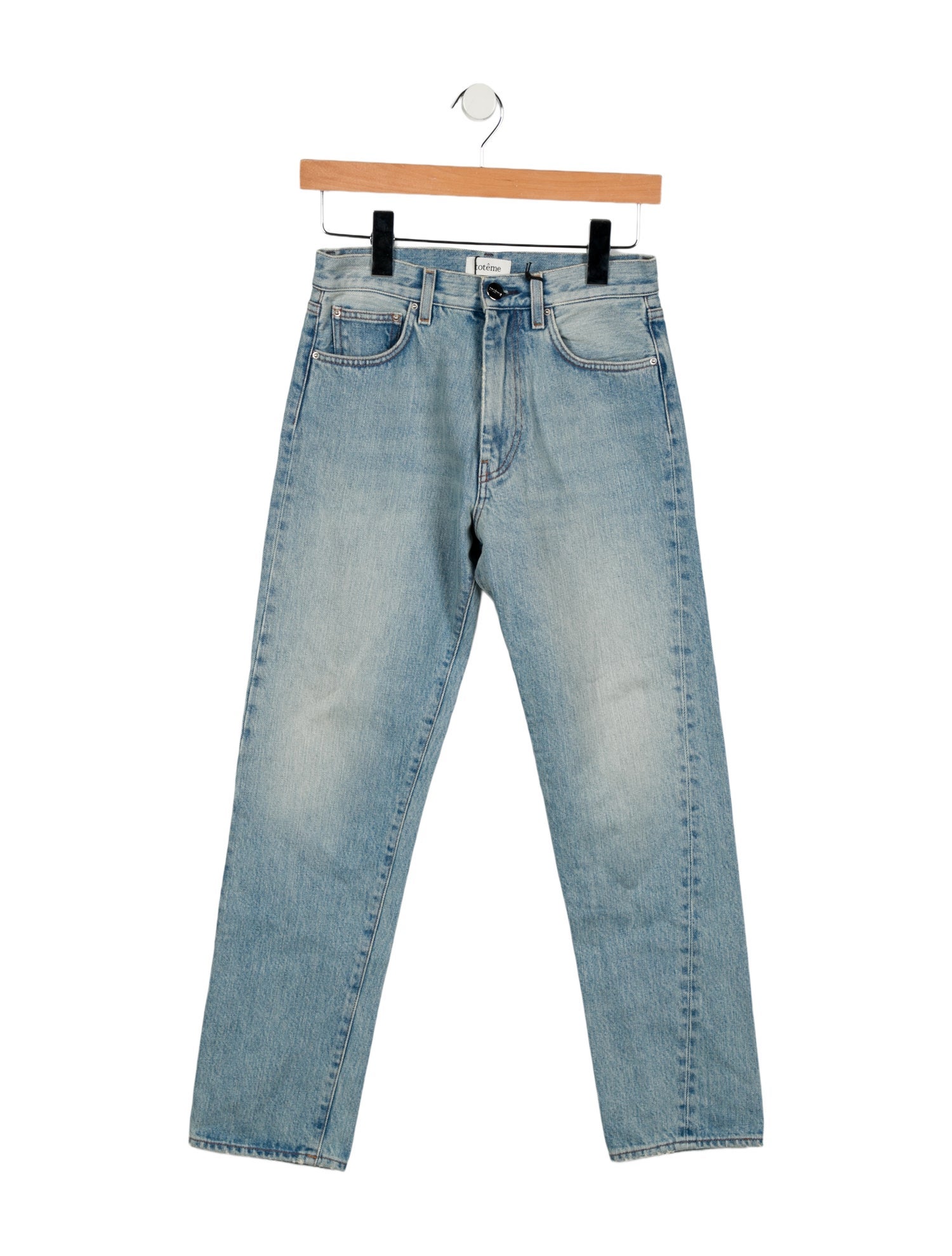 TOTEME Mid-Rise Straight Leg Jeans w/ Tags