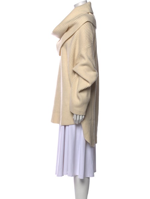 TOTEME Long Scarf Knit Wool Sweater