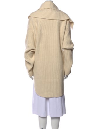 TOTEME Long Scarf Knit Wool Sweater