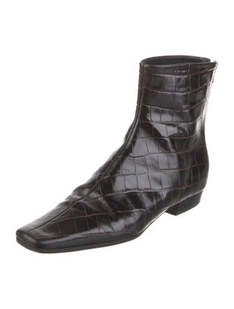 TOTEME Embossed Leather Boots