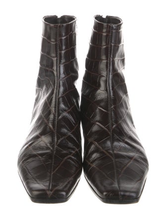 TOTEME Embossed Leather Boots