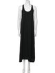 TOTEME Scoop Neck Sable Dress Long Dress