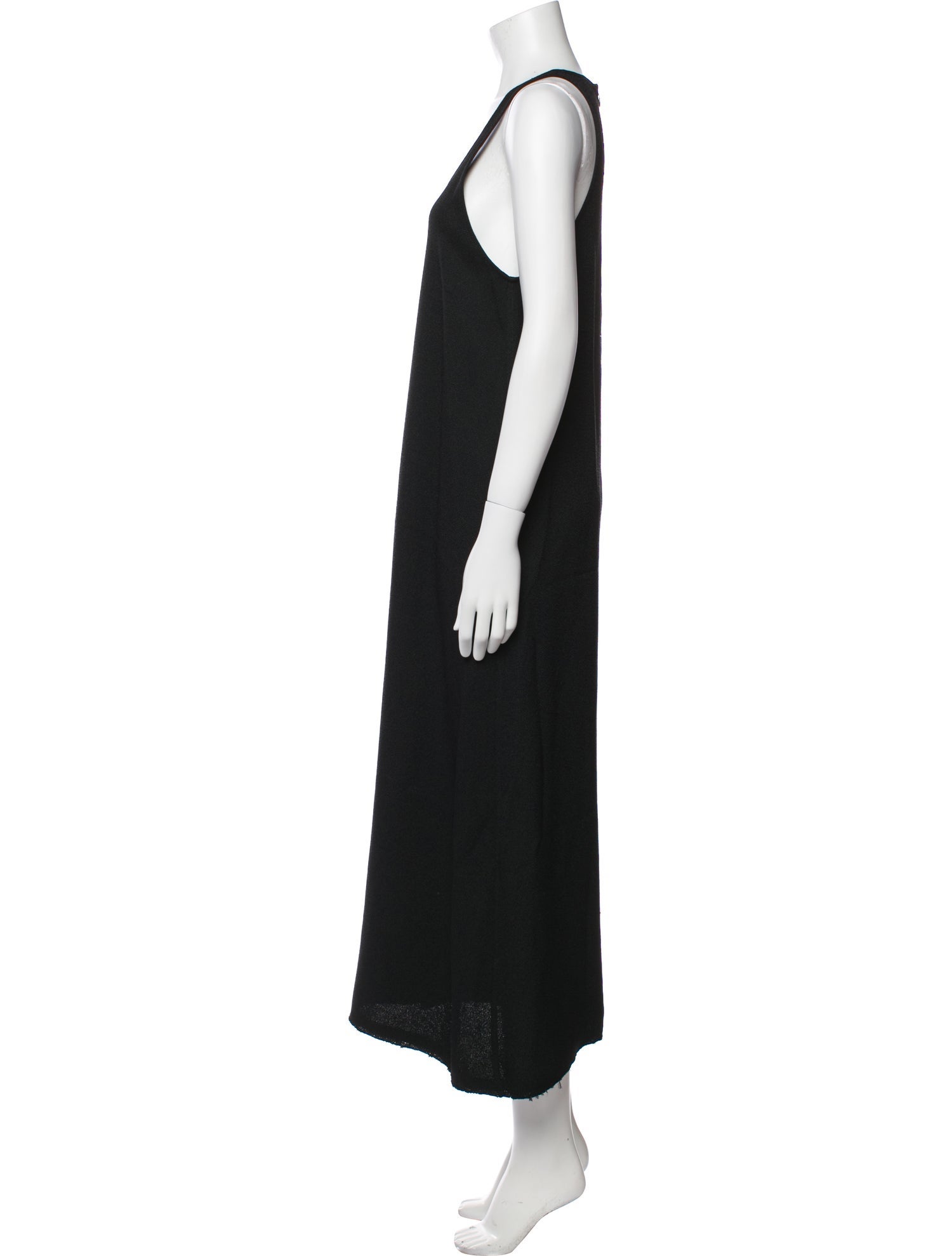 TOTEME Scoop Neck Sable Dress Long Dress