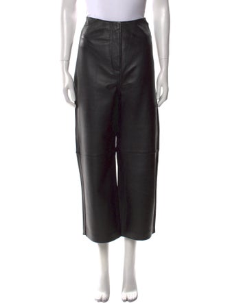 TOTEME Leather Wide Leg Pants