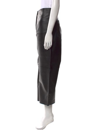 TOTEME Leather Wide Leg Pants
