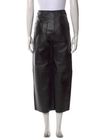 TOTEME Leather Wide Leg Pants