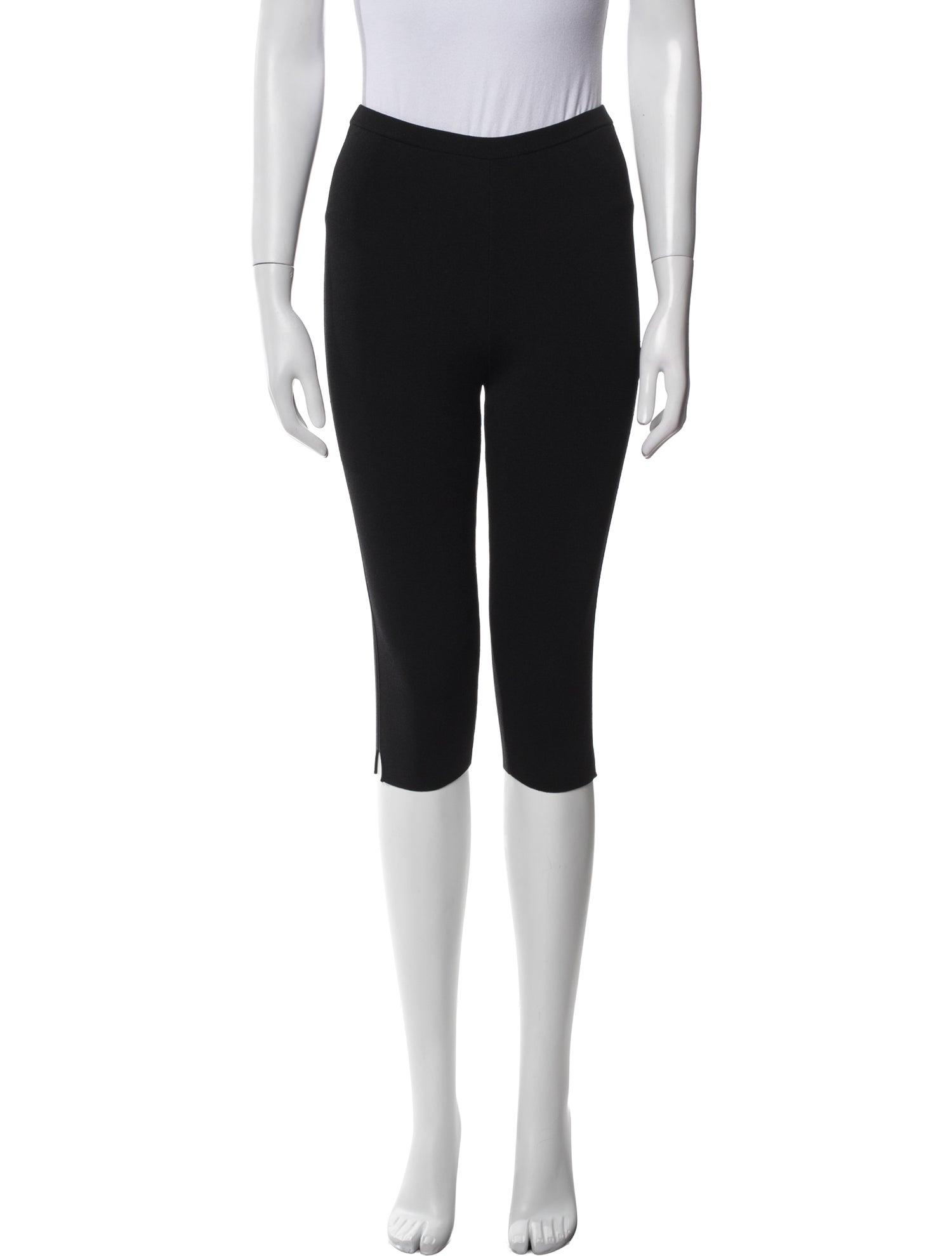 TOTEME Cropped Compact Knit Leggings Skinny Leg Pants