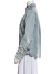 TOTEME Petite Denim Long Sleeve Button-Up Top