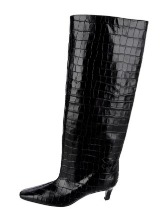 TOTEME Embossed Leather Patterned Boots