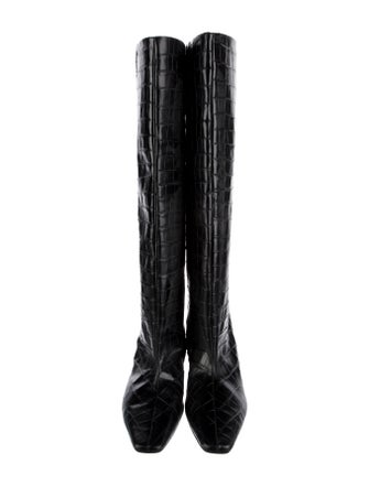 TOTEME Embossed Leather Patterned Boots