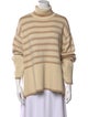TOTEME Signature Stripe Turtleneck Wool Sweater