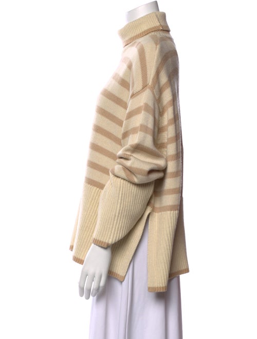 TOTEME Signature Stripe Turtleneck Wool Sweater