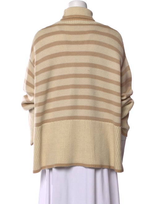 TOTEME Signature Stripe Turtleneck Wool Sweater