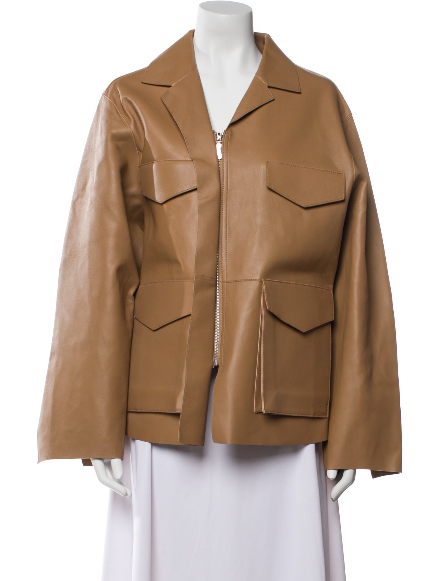 TOTEME Lamb Leather Utility Jacket w/ Tags