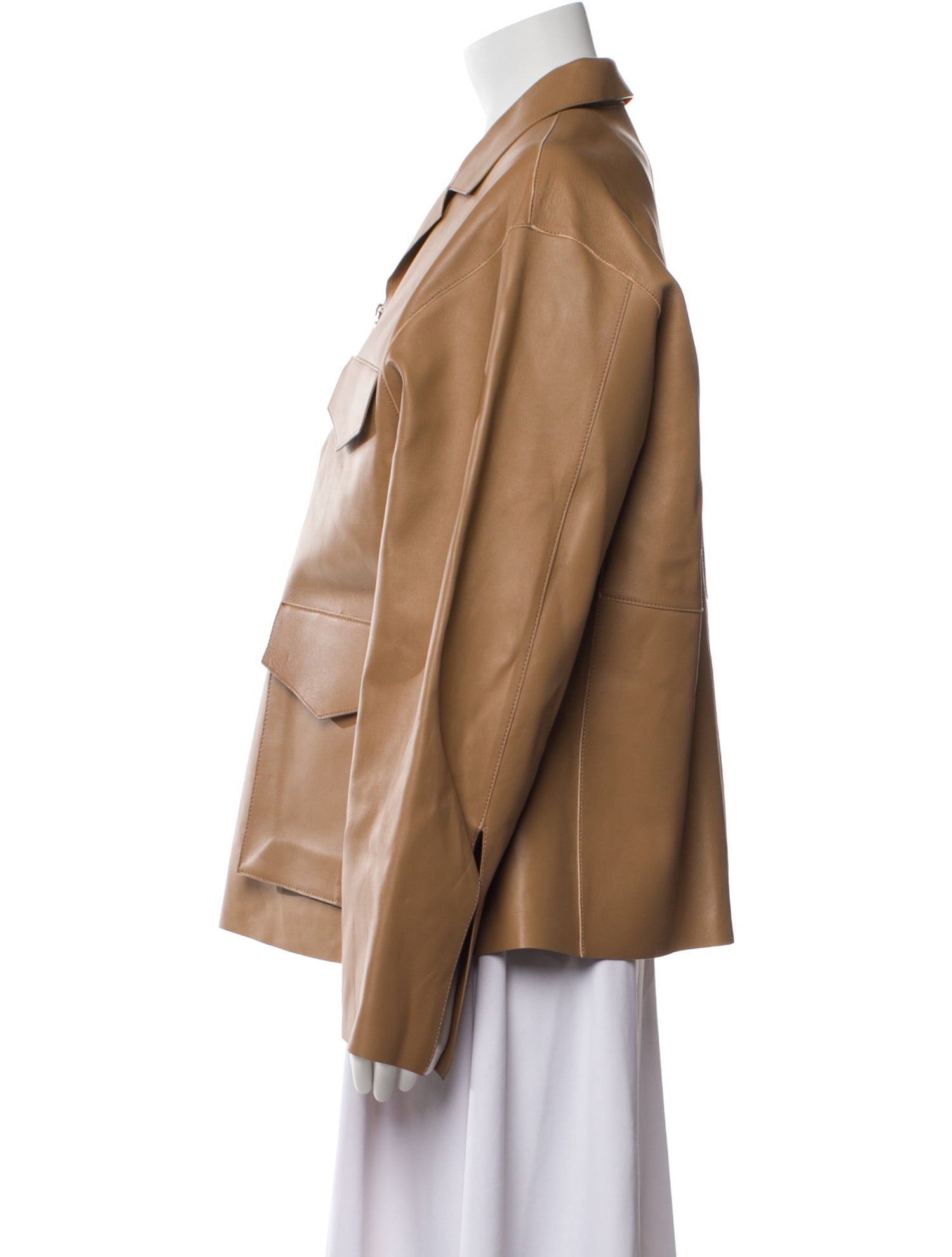 TOTEME Lamb Leather Utility Jacket w/ Tags