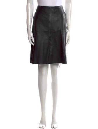TOTEME Lamb Leather Knee-Length Skirt