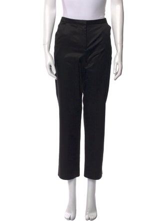 TOTEME Cropped Straight Trousers Straight Leg Pants
