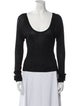 TOTEME Scoop Neck Long Sleeve Top