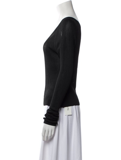 TOTEME Scoop Neck Long Sleeve Top