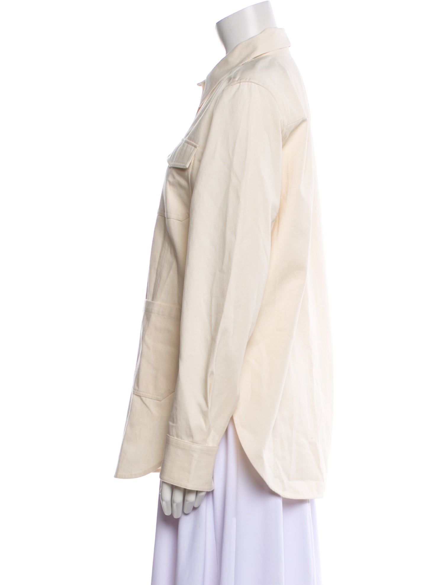 TOTEME Long Sleeve Button-Up Top