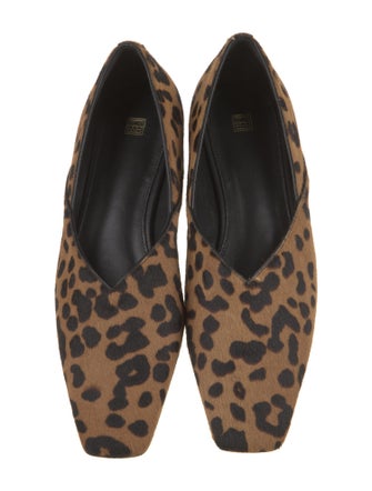 TOTEME Ponyhair Animal Print Flats