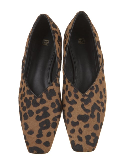 TOTEME Ponyhair Animal Print Flats