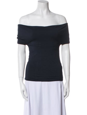 TOTEME Slip-Through Top Off-The-Shoulder Top