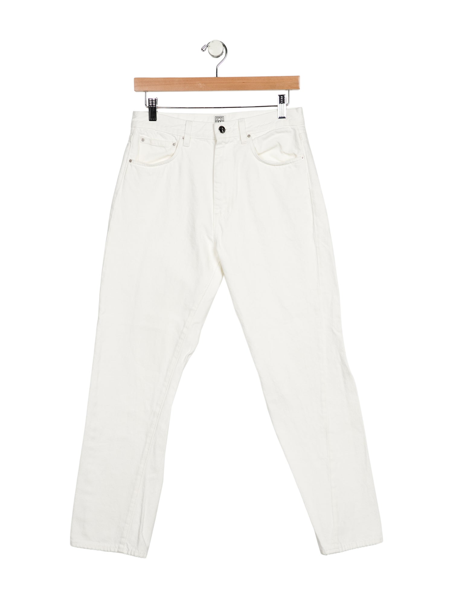 TOTEME High-Rise Straight Leg Jeans