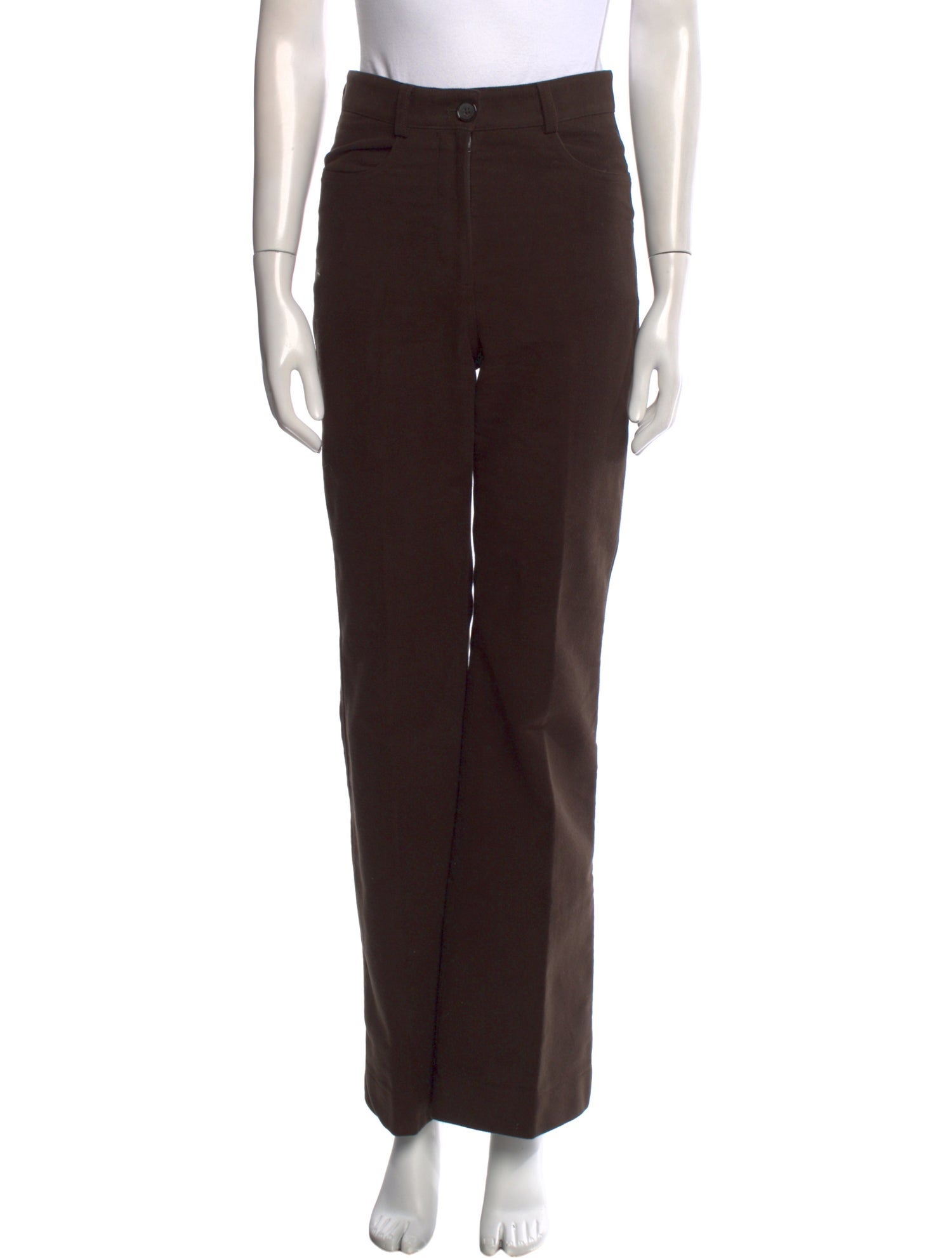 TOTEME Flared Moleskin Wide Leg Pants