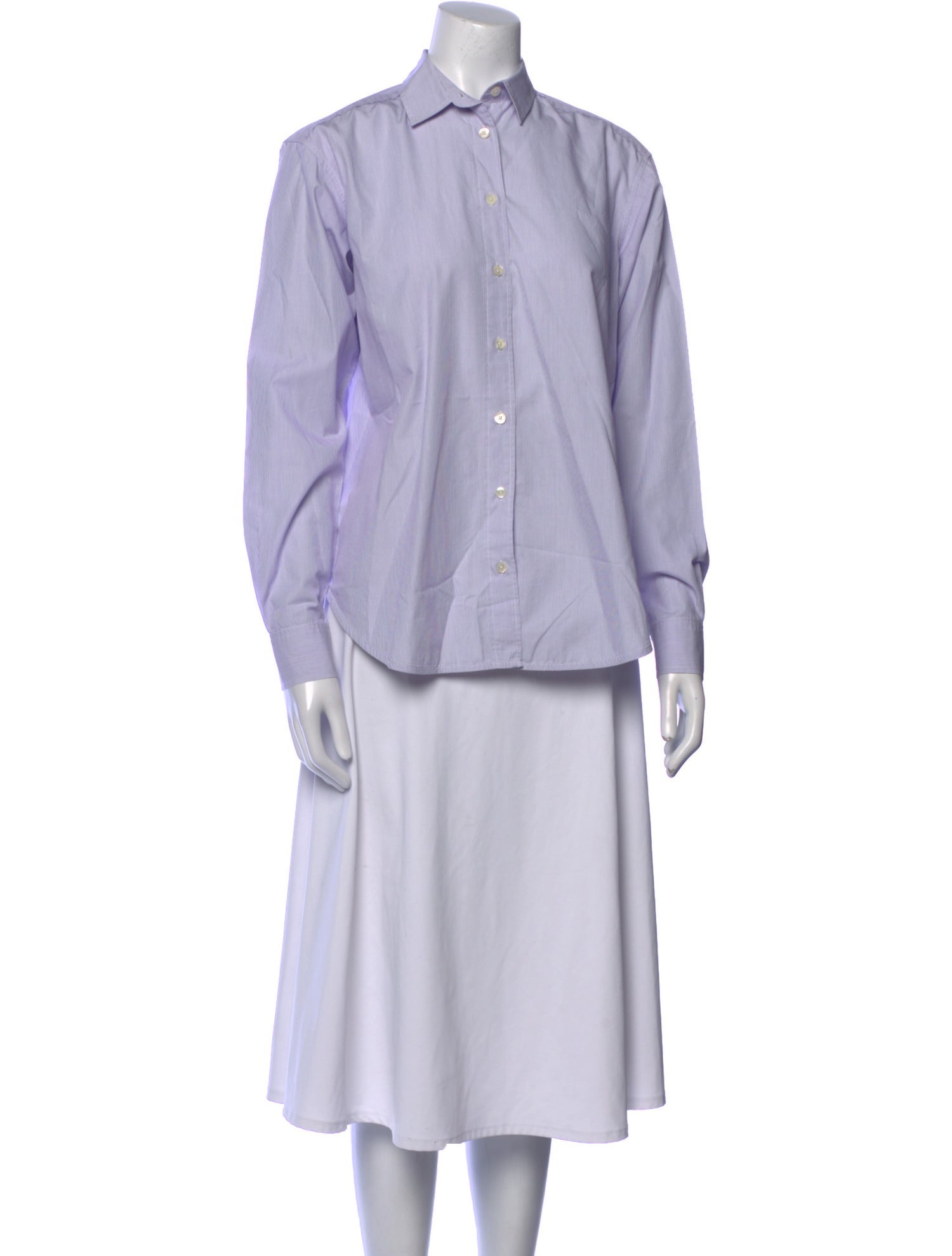 TOTEME Signature Long Sleeve Button-Up Top