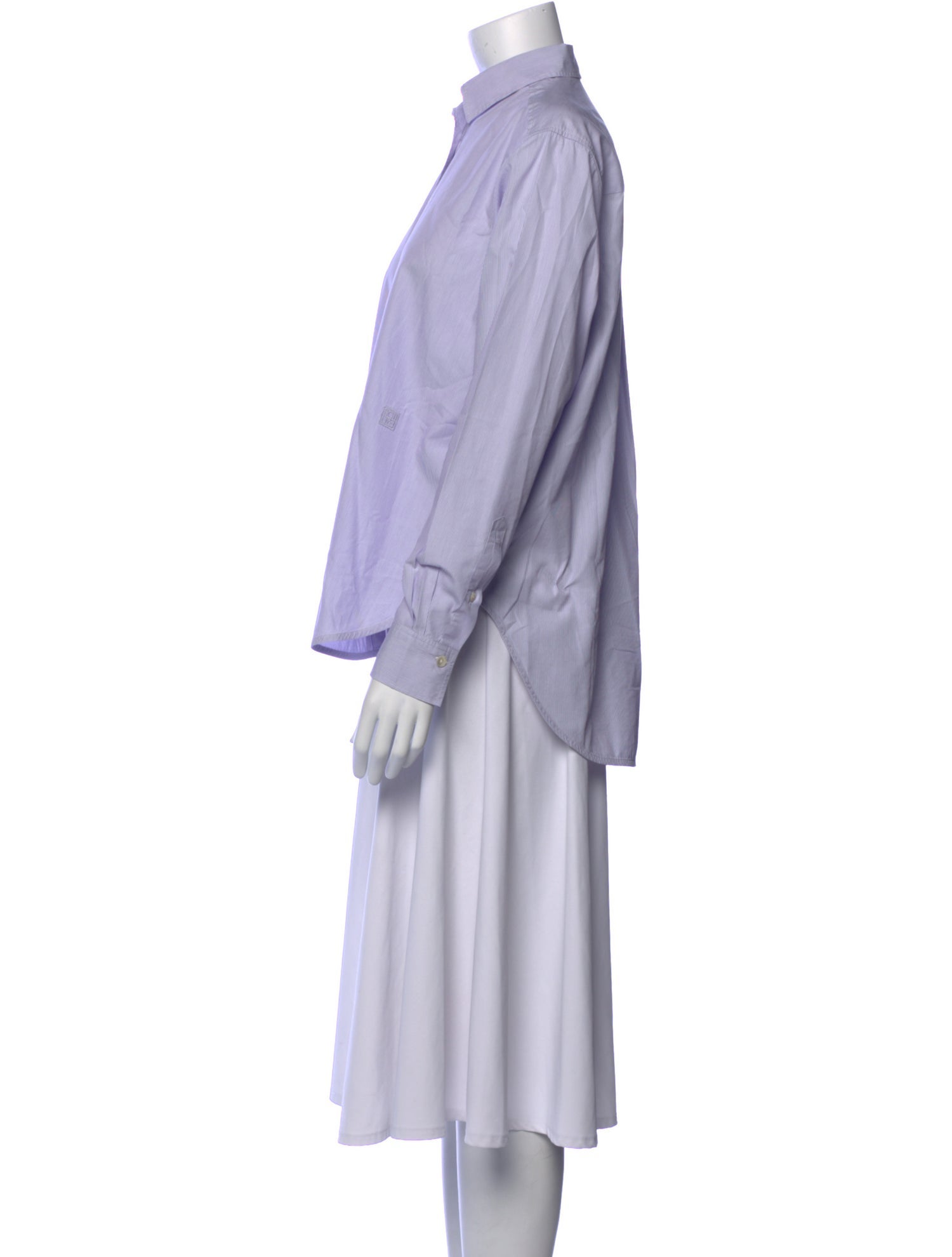 TOTEME Signature Long Sleeve Button-Up Top