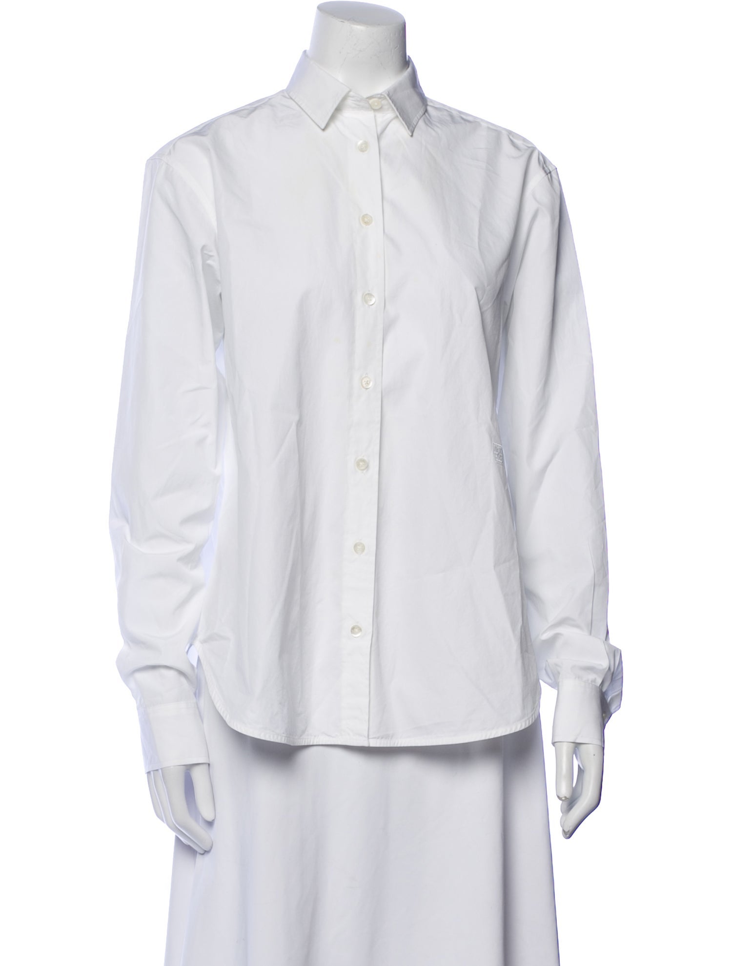 TOTEME Signature Long Sleeve Button-Up Top