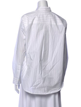 TOTEME Signature Striped Button-Up Top