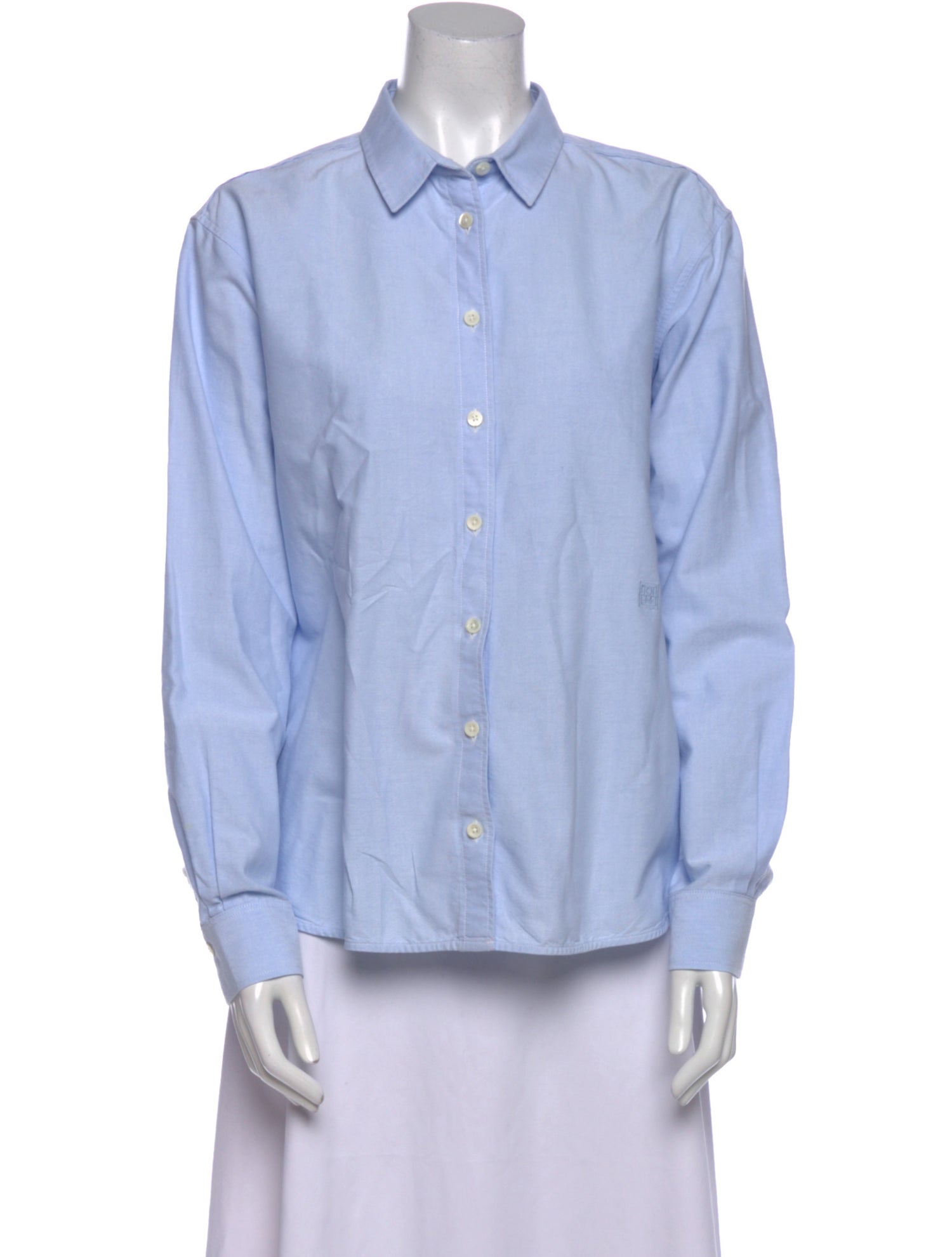 TOTEME Signature Cotton Shirt Long Sleeve Button-Up Top