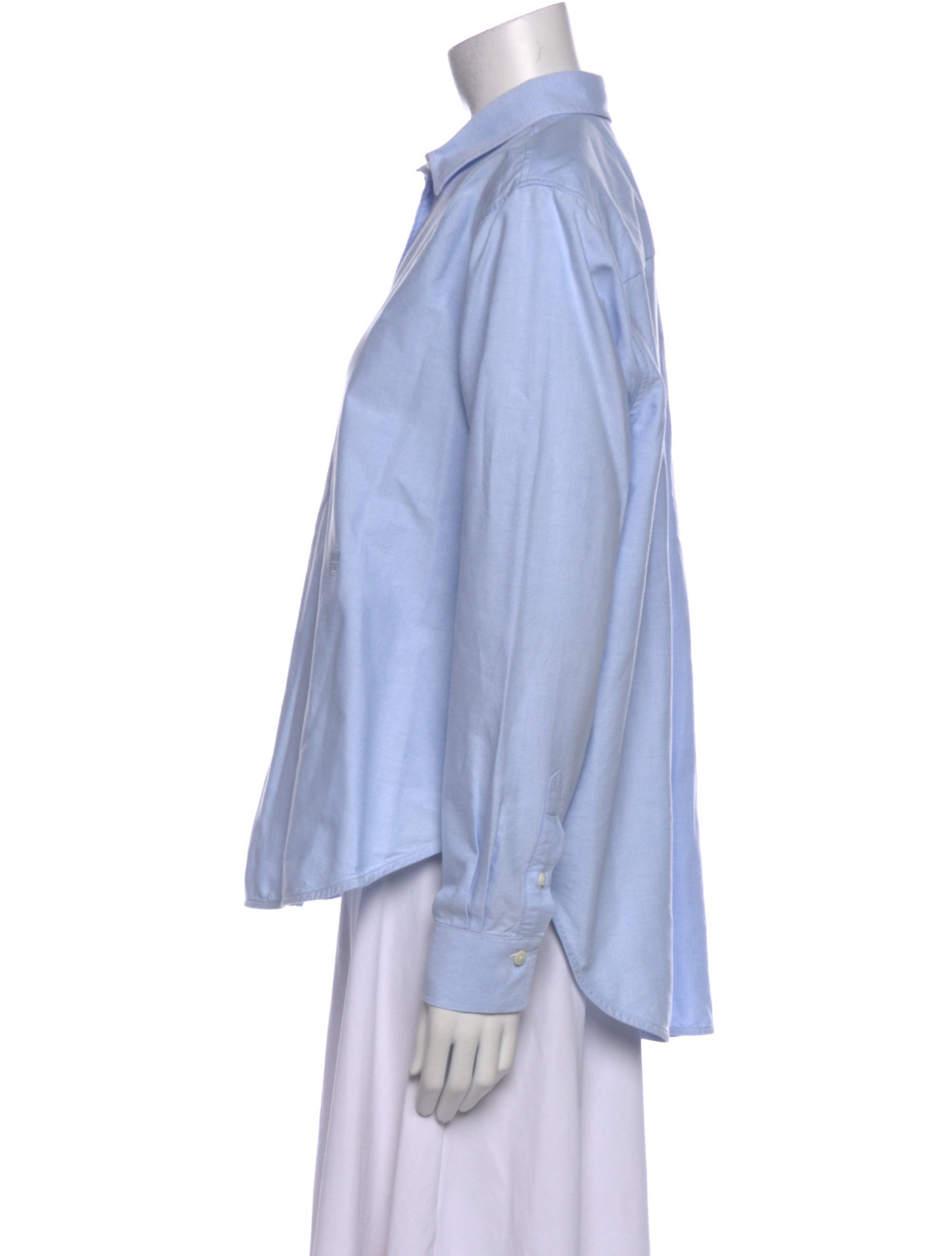 TOTEME Signature Cotton Shirt Long Sleeve Button-Up Top