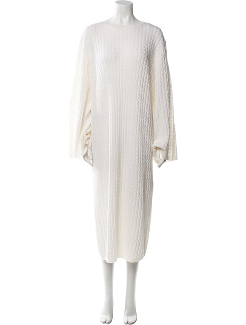 TOTEME Cable Knit Midi Length Dress
