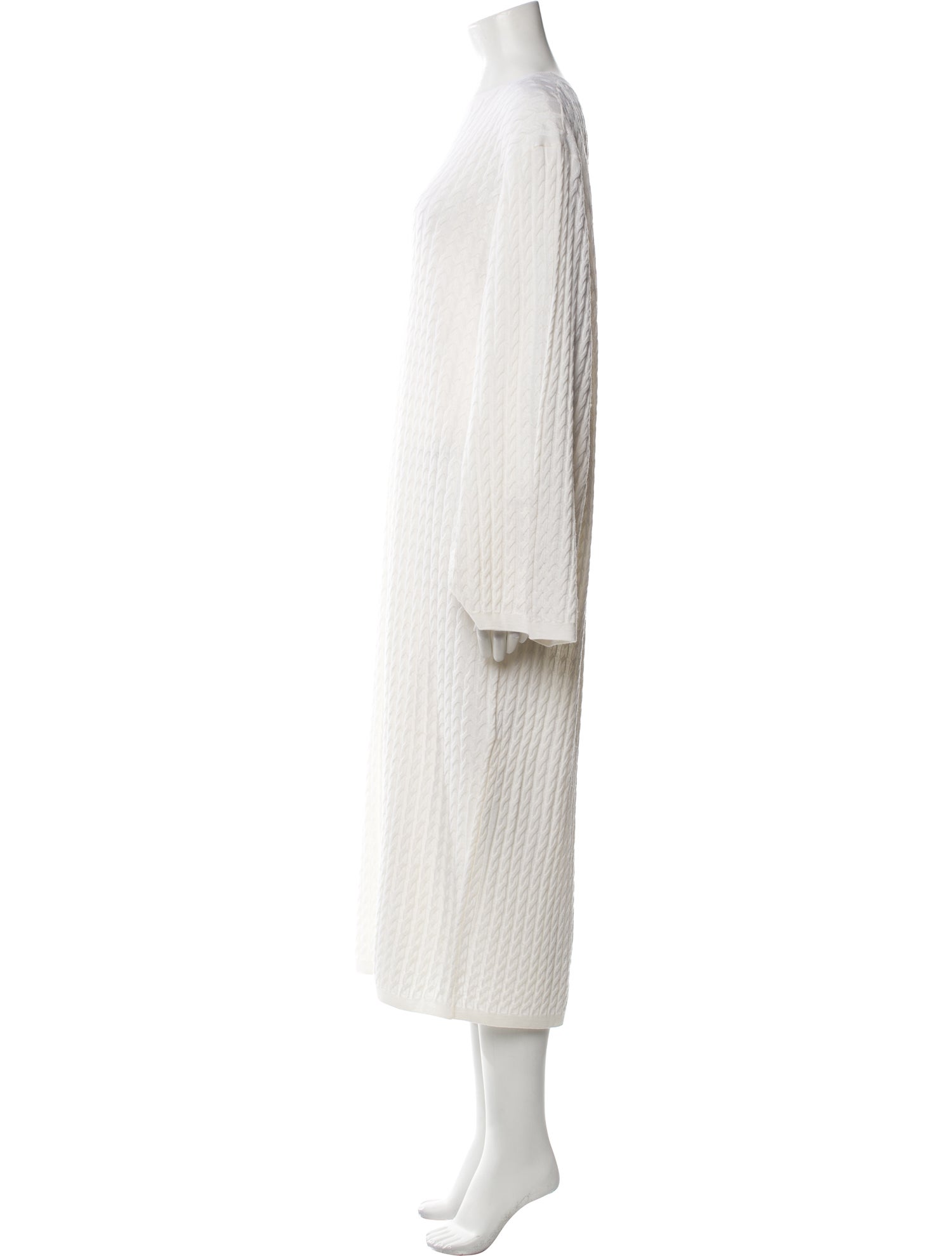 TOTEME Cable Knit Midi Length Dress