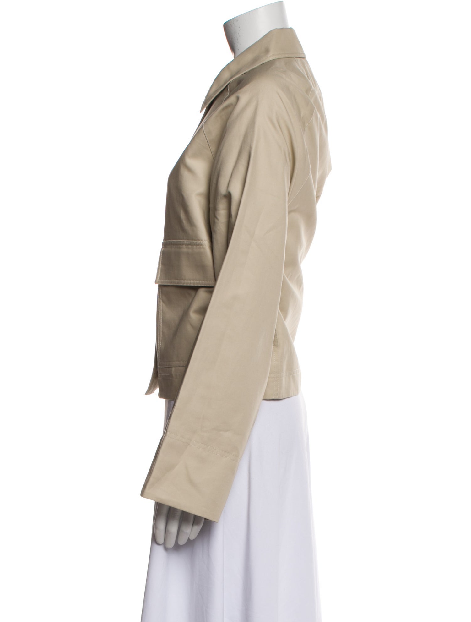 TOTEME Cropped Cotton Jacket Utility Jacket