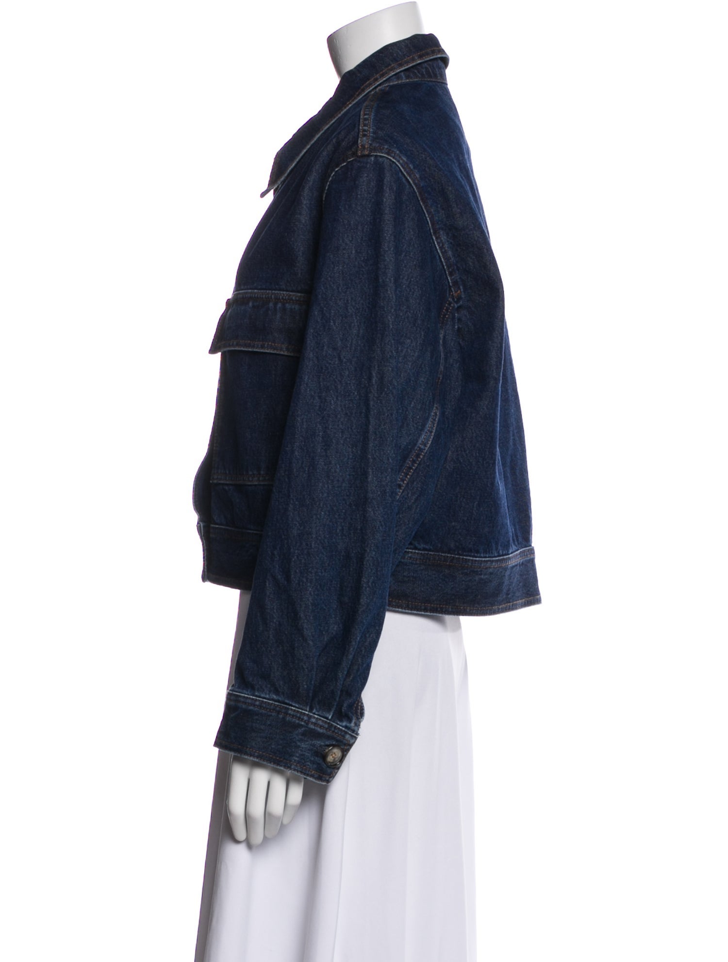 TOTEME Cropped Denim Jacket Denim Jacket