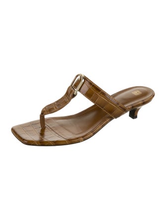 TOTEME Leather T-Strap Sandals