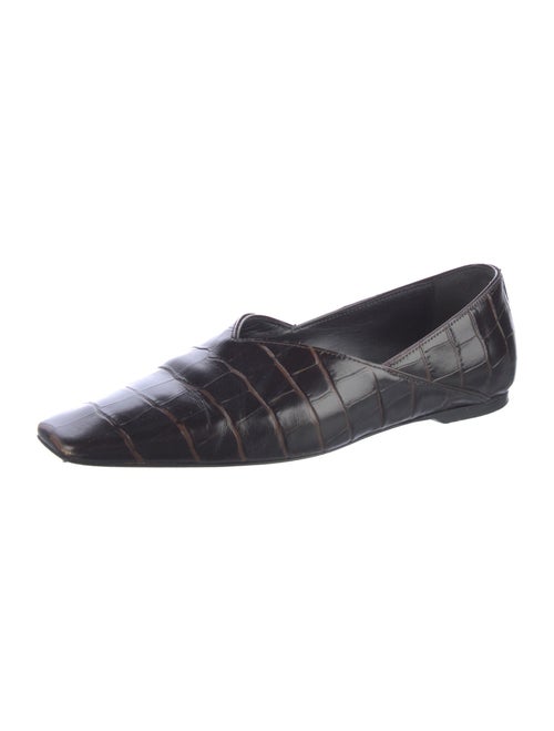 TOTEME Embossed Leather Flats