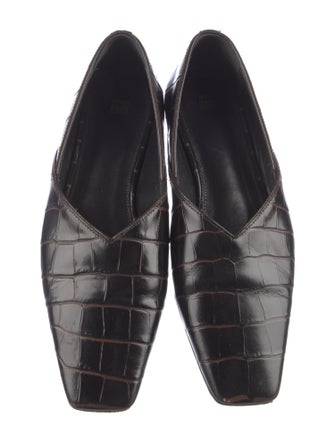 TOTEME Embossed Leather Flats