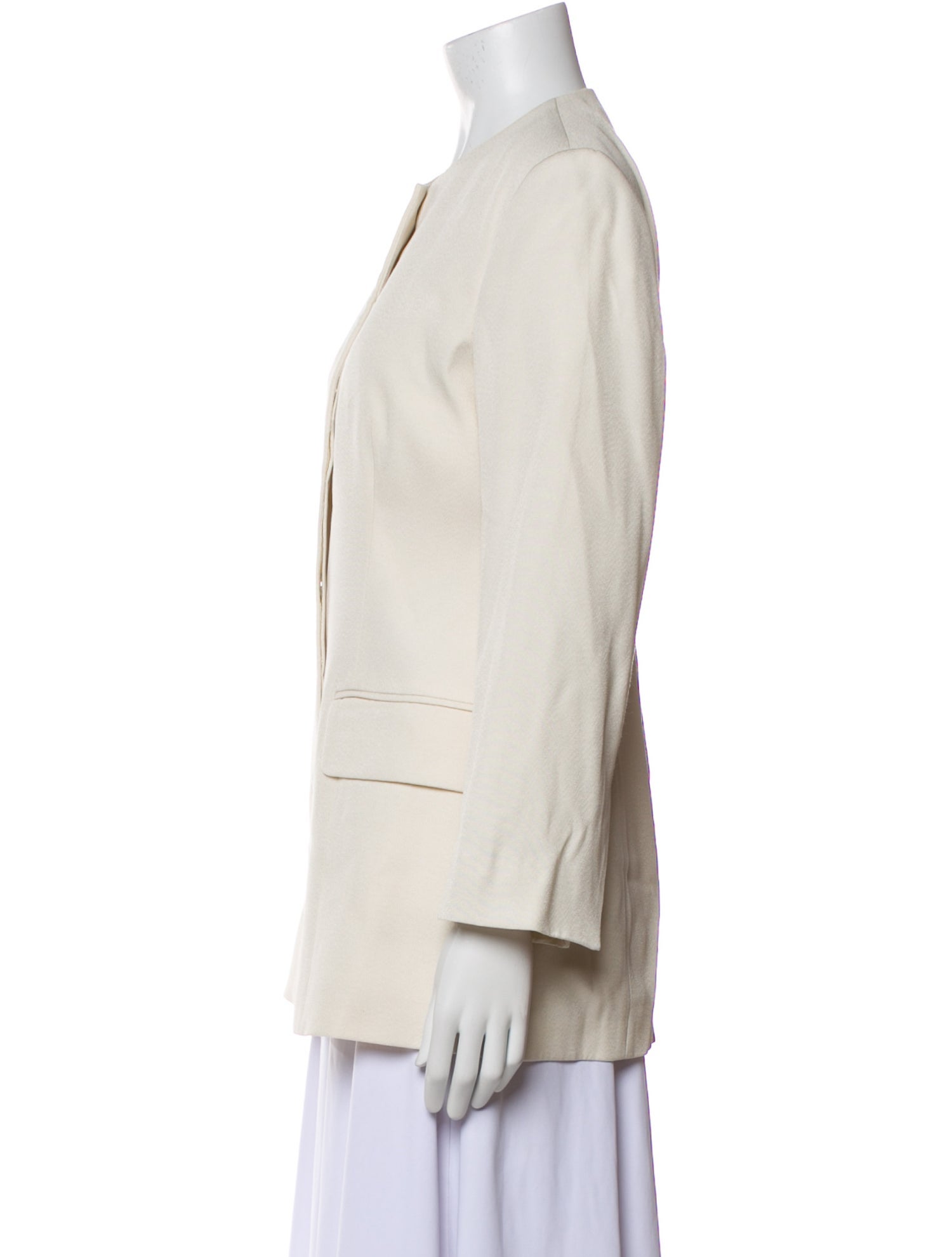 TOTEME Collarless Cinched Jacket Evening Jacket