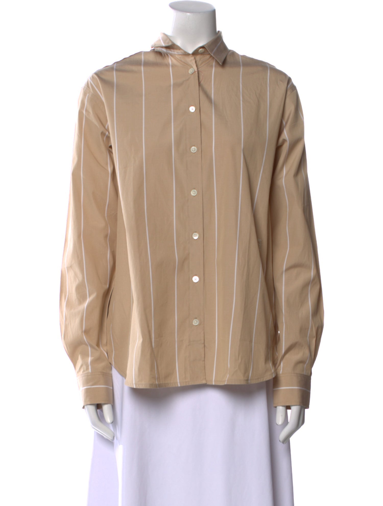 TOTEME Signature Striped Button-Up Top w/ Tags